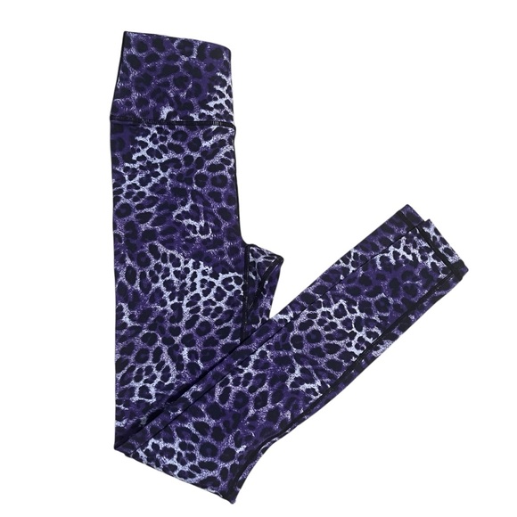 Spiritual Gangster Pants - Spiritual Gangster Essential HW Legging XS NWT Purple Leopard Print